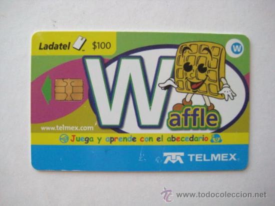 Collection telephone cards: TARJETA TELEFONICA MEXICO-WAFFLE. ENVIO GRATIS&iexcl;&iexcl;&iexcl;