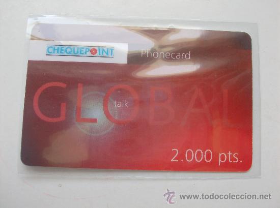 Tarjetas telef&oacute;nicas de colecci&oacute;n: TARJETA TELEFONO PREPAGO NUEVA SIN USAR,  GLOBAL 2000 PESETAS