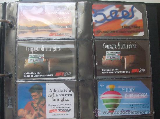 Collection telephone cards: TARJETA TELEFONO PREPAGO USADA, TELECOM ITALIA  LOTE 6 TARJETAS  N&ordm; 3
