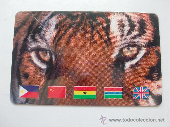 Collection telephone cards: TARJETA TELEFONO PREPAGO USADA,  TIGRE ESPA&Ntilde;A