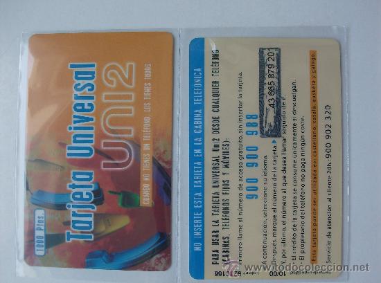 Collection telephone cards: TARJETA TELEFONO PREPAGO USADA,   UNI2  1000