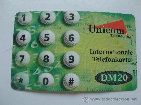 Collection telephone cards: TARJETA TELEFONO PREPAGO USADA,   UNICOM  DM20