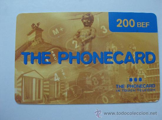 Collection telephone cards: TARJETA TELEFONO PREPAGO USADA,   THE PHONECARD  200 BEF