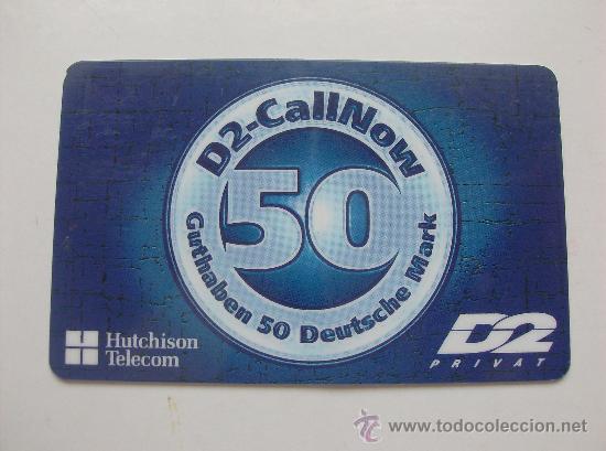 Sammlung von Telefonkarten: TARJETA TELEFONO PREPAGO USADA,   CALLNOW  50 DM