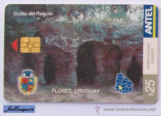 Collection telephone cards: TC 354a GRUTAS DEL PALACIO, FLORES. ARROYO GRANDE, URUGUAY. ANTEL