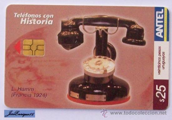 Sammlung von Telefonkarten: TC 355a TELEFONO ANTIGUO, OLD PHONE.  L.HAMM (FRANCIA - FRANCE 1924)