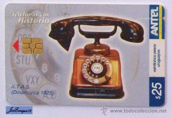 Collection telephone cards: TC 357a TELEFONO ANTIGUO, OLD PHONE. K.T.A.S. (DINAMARCA - DENMARK - 1925)