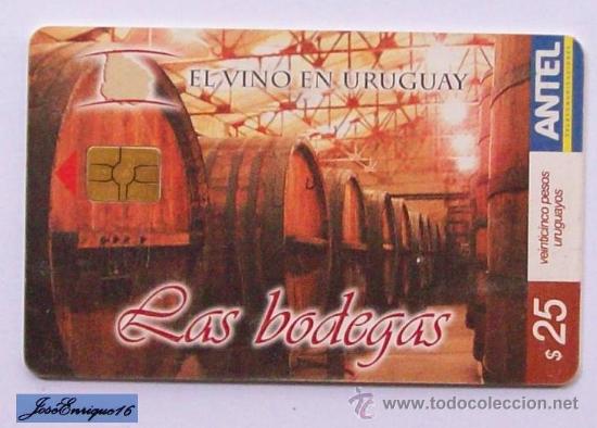 Cartes T&eacute;l&eacute;phoniques de collection: TC 364a EL VINO EN EL URUGUAY - WINE IN URUGUAY - VIN EN URUGUAY - LAS BODEGAS - Les caves - THE WIN