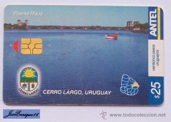 Cartes T&eacute;l&eacute;phoniques de collection: TC 373a PUENTE MAU&Aacute;, CERRO LARGO, URUGUAY. POSTA DEL CHUY. ANTEL