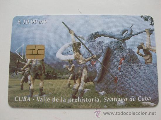 Sammlung von Telefonkarten: TARJETA TELEFONO CUBA. VALLE DE LA PREHISTORIA. SANTIAGO DE CUBA TIRADA 30.000