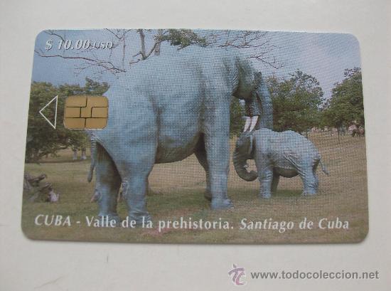 Sammlung von Telefonkarten: TARJETA TELEFONO CUBA. VALLE DE LA PREHISTORIA. SANTIAGO DE CUBA TIRADA 30.000