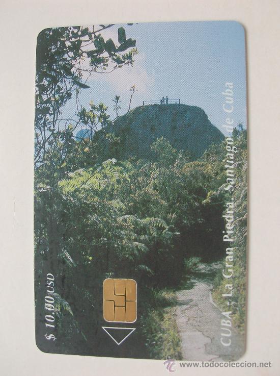 Sammlung von Telefonkarten: TARJETA TELEFONO CUBA. LA GRAN PIEDRA SANTIAGO DE CUBA. PRIMERA EMISION TIRADA 30.000