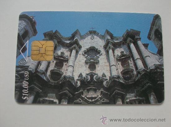 Sammlung von Telefonkarten: TARJETA TELEFONO CUBA.CATEDRAL DE LA HABANA PRIMERA EMISION  TIRADA 100.000