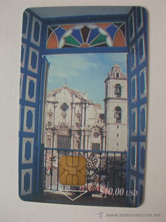 Sammlung von Telefonkarten: TARJETA TELEFONO CUBA.CATEDRAL DE LA HABANA PRIMERA EMISION  TIRADA 100.000