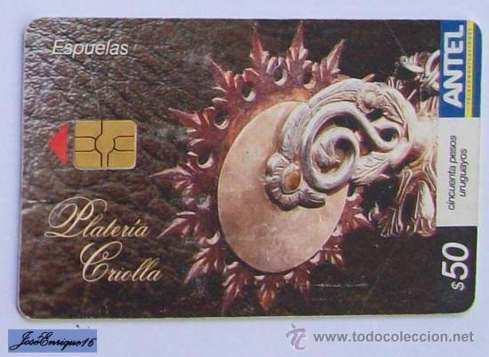 Cartes T&eacute;l&eacute;phoniques de collection: TC 399a URUGUAY - PLATERIA CRIOLLA - D&eacute;m&eacute;nagement - Moving out. ESPUELAS - Spurs - &Eacute;perons