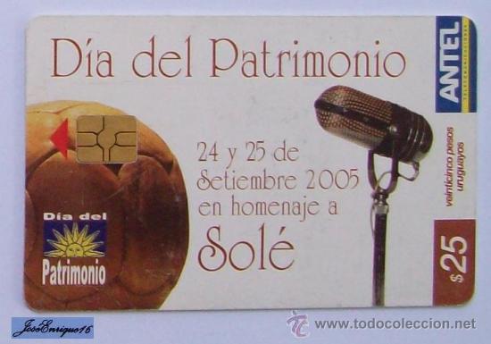 Cartes T&eacute;l&eacute;phoniques de collection: TC 411a CARLOS SOL&Eacute; - DIA DEL PATRIMONIO, HOMENAJE. Jour du patrimoine hommage. HERITAGE DAY, TRIBUT