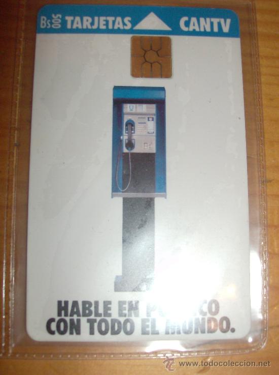 Cartes T&eacute;l&eacute;phoniques de collection: TARJETA TELEFONO DE VENEZUELA CANTV.