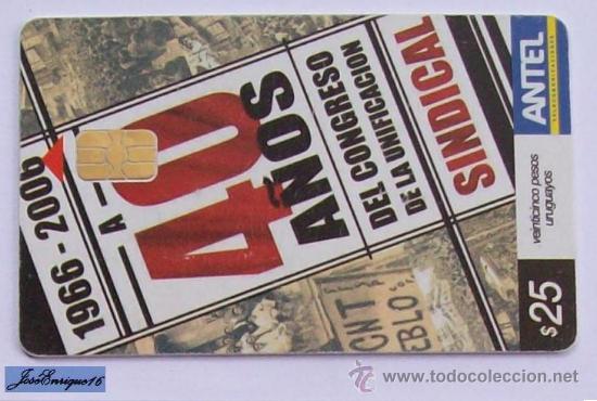 Cartes T&eacute;l&eacute;phoniques de collection: TC 453a 1966 - 2006  40 A&Ntilde;OS CONGRESO SINDICATOS - UNIONS CONGRESS 40 ANS - TRADE UNION CONGRESS 40