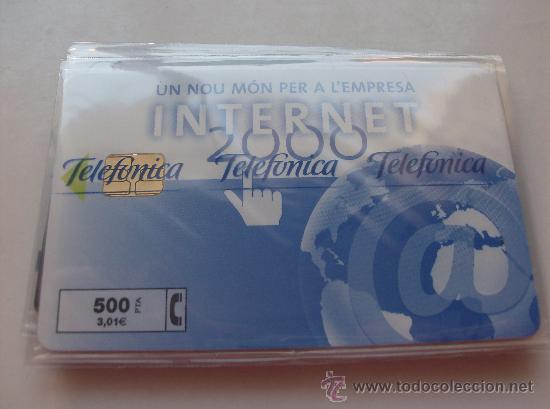 Collection telephone cards: TARJETA TELEFONO ESPA&Ntilde;A NUEVA CON PRECINTO P- 422 INTERNET 01/2000