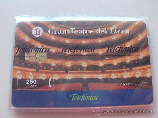 Cartes T&eacute;l&eacute;phoniques de collection: TARJETA TELEFONO ESPA&Ntilde;A NUEVA CON PRECINTO P- 395 GRANTEATRE DEL LICEU 08/1999