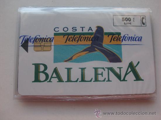 Cartes T&eacute;l&eacute;phoniques de collection: TARJETA TELEFONO ESPA&Ntilde;A NUEVA CON PRECINTO P- 378 BALLENA  04/1999