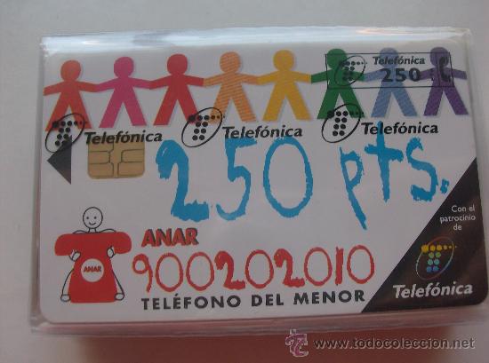 Cartes T&eacute;l&eacute;phoniques de collection: TARJETA TELEFONO ESPA&Ntilde;A NUEVA CON PRECINTO P- 349  TELEFONO DEL MENOR 09/1998