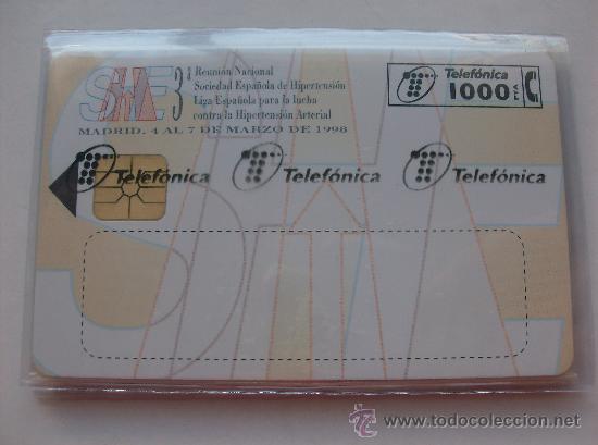Tarjetas telef&oacute;nicas de colecci&oacute;n: TARJETA TELEFONO ESPA&Ntilde;A NUEVA CON PRECINTO P- 317 HIPERTENSION ARTERIAL   01/1998