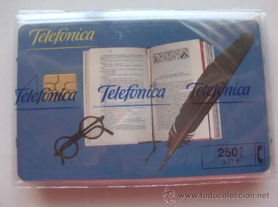 Collection telephone cards: TARJETA TELEFONO ESPA&Ntilde;A NUEVA CON PRECINTO P-433  FERIA DEL LIBRO  05/2000