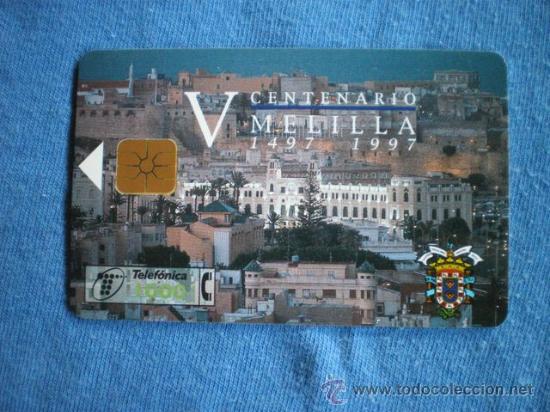 Tarjetas telef&oacute;nicas de colecci&oacute;n: TARJETA TELEFONICA V CENTENARIO MELILLA - Foto 1