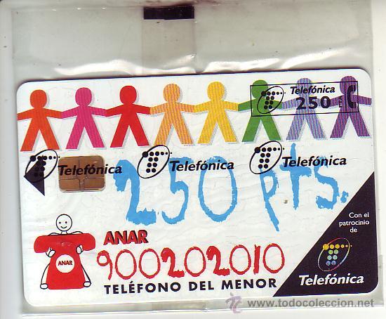 Tarjetas telef&oacute;nicas de colecci&oacute;n: telefono del menor nueva con precinto - Foto 1
