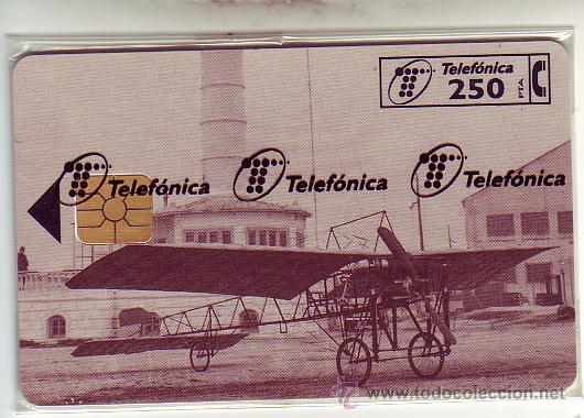 Carte telefoniche di collezione: aeronaves en espa&ntilde;a nueva con precinto