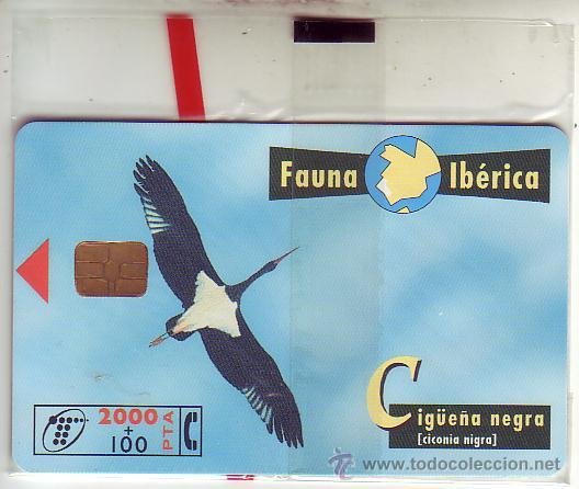 Sammlung von Telefonkarten: fauna iberica cig&uuml;e&ntilde;a negra nueva con precinto
