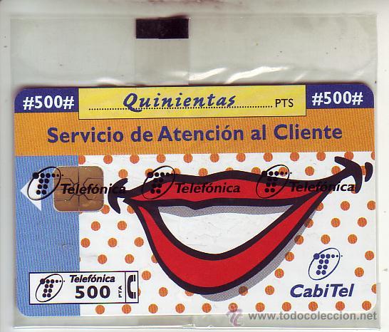 Tarjetas telef&oacute;nicas de colecci&oacute;n: servicio al cliente nueva con precinto - Foto 1