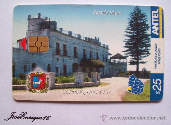 Cartes T&eacute;l&eacute;phoniques de collection: TC 394a CASTILLO MA&Uacute;A SORIANO. MERCEDES 1788, CAMPO CEREALERO. URUGUAY