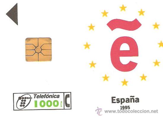 Cartes T&eacute;l&eacute;phoniques de collection: TARJETA TELEFONICA PRESIDENCIA ESPA&Ntilde;OLA 1995 1000 PESETAS A&Ntilde;OS 90 USADA