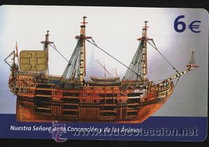 Cartes T&eacute;l&eacute;phoniques de collection: tarjeta telef&oacute;nica tema barcos - Ntra. Se&ntilde;ora de la Concepci&oacute;n y de las &Aacute;nimas