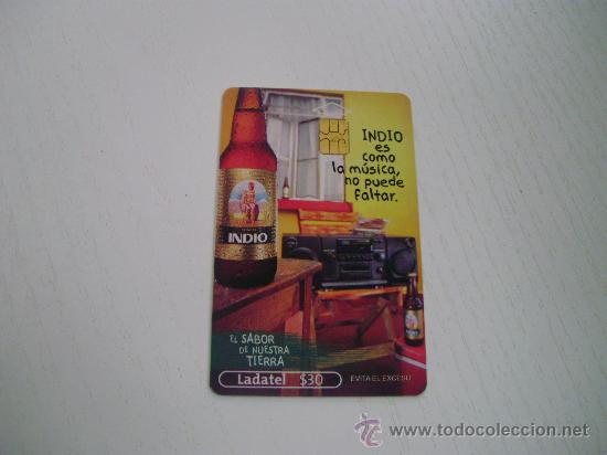 Cartes T&eacute;l&eacute;phoniques de collection: TARJETA TELEFONICA DE MEXICO - PUBLICIDAD CERVEZA INDIO
