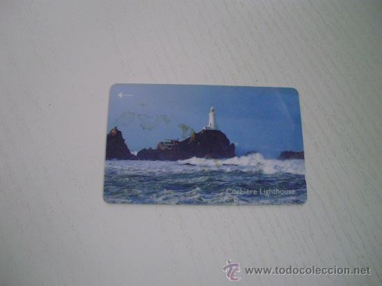 Cartes T&eacute;l&eacute;phoniques de collection: FARO CORBIERE - TARJETA TELEFONICA DE JERSEY