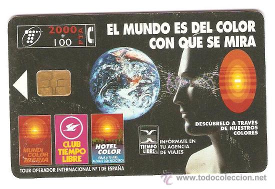 Sammlung von Telefonkarten: TARJETA TELEFONICA EL MUNDO 2000 PESETAS A&Ntilde;OS 90 USADA