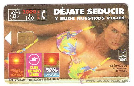 Sammlung von Telefonkarten: TARJETA TELEFONICA DEJATE SEDUCIR 2000 PESETAS A&Ntilde;OS 90 USADA