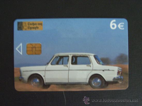 Sammlung von Telefonkarten: ESPA&Ntilde;A. TARJETA USADA.COCHE SIMCA 1000