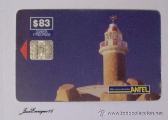 Sammlung von Telefonkarten: URUGUAY - TARJETA TELEFONO - PHONE CARD - ANTEL  TC  42a - PUNTA CARRETAS, FARO - Lighthouse.