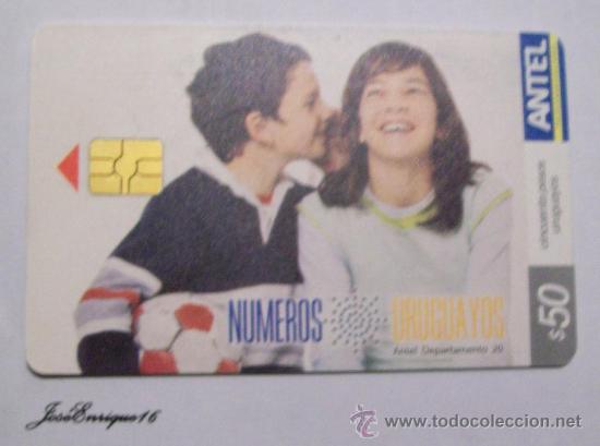 Sammlung von Telefonkarten: TC 415a NUMEROS URUGUAYOS, LLAMAS A ESPA&Ntilde;A Y ESTADOS UNIDOS . ANTEL, URUGUAY. NUMBERS