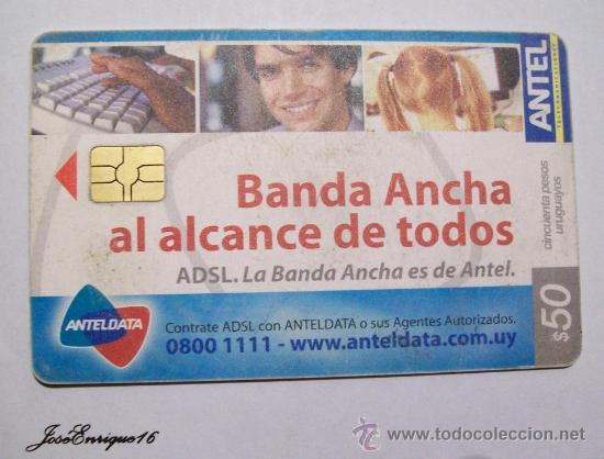 Sammlung von Telefonkarten: TC 428a BANDA ANCHA AL ALCANCE DE TODOS, ANTEL, URUGUAY.- BROADBAND ADSL