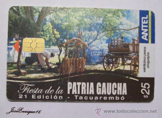 Sammlung von Telefonkarten: TC 473a FIESTA DE LA PATRIA GAUCHA, TACUAREMBO, URUGUAY - EDICION 21, ANTEL