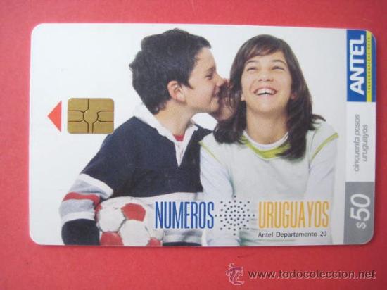 Cart&otilde;es de telefone de cole&ccedil;&atilde;o: ANTEL. URUGUAY. 50 PESOS.VACIA.. ENVIO GRATIS&iexcl;&iexcl;&iexcl;