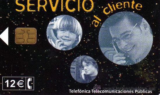 Carte telefoniche di collezione: SERVICIO ATENCION AL CLIENTE USADA  01/02  21.200