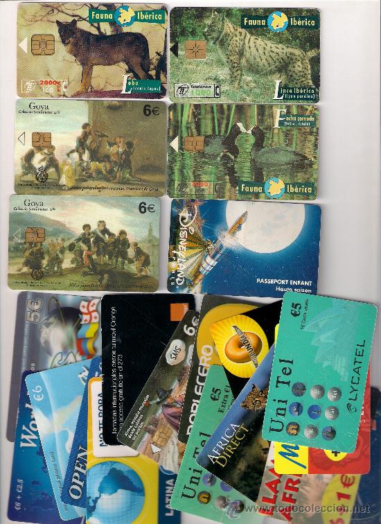 Carte telefoniche di collezione: LOTE DE 19 TARJETAS TELEFONICAS: 4 FAUNA IBERICA, 2 GOYA y 13 VARIADAS