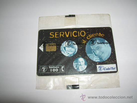 Tarjetas telef&oacute;nicas de colecci&oacute;n: SERVICIO AL CLIENTE 100 PTA  NUEVA Y PRECINTADA - Foto 1