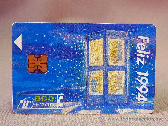 Cartes T&eacute;l&eacute;phoniques de collection: TARJETA DE TELEFONOS, TELEFONICA, 800 PTAS, CABITEL, 1994, NAVIDAD